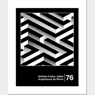 Antonio Carlos Jobim - Arquitetura de Morar / Minimal Style Graphic Artwork Design Posters and Art